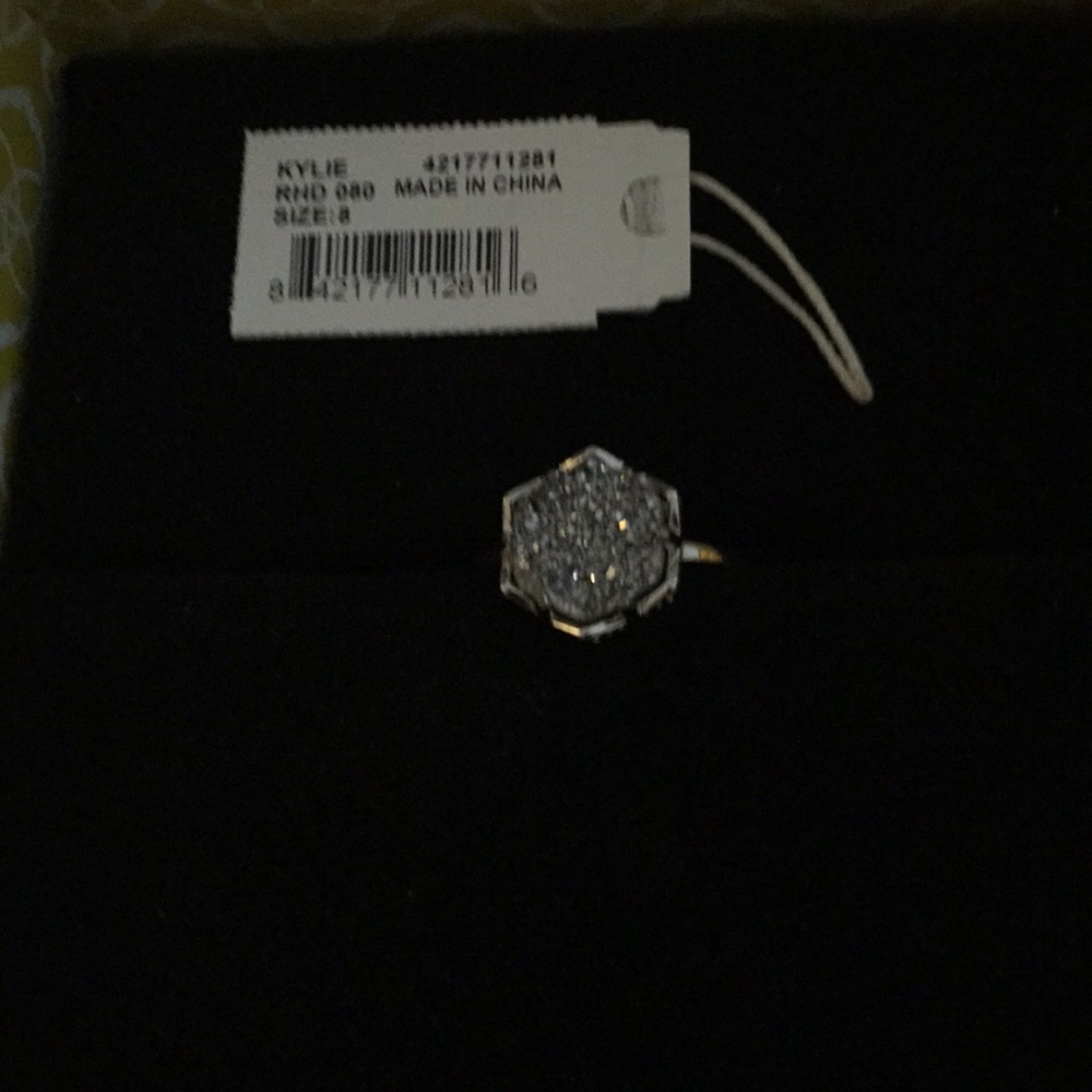Kendra Scott Kylie silver drusy ring